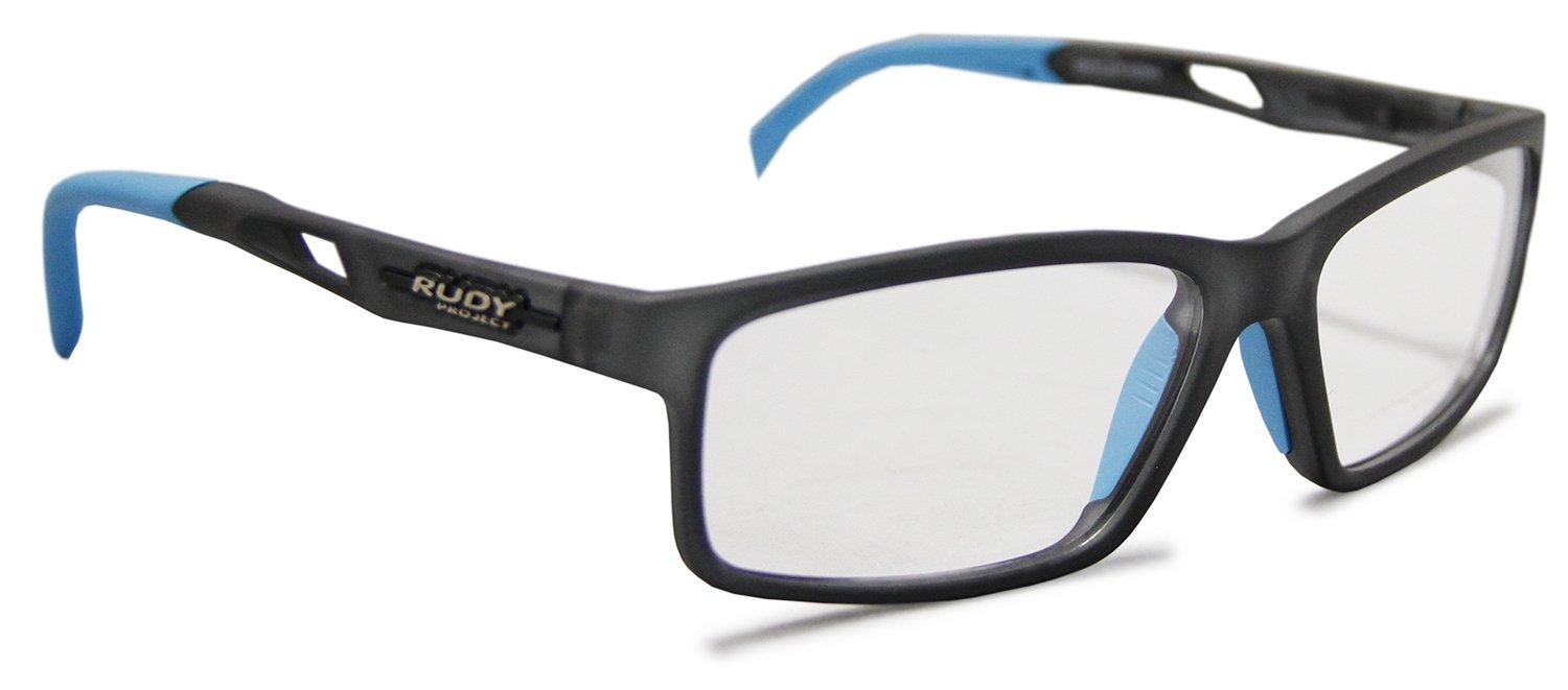

Спортивные очки RUDYPROJECT для шоссейного велосипеда, велосипеда, марафона, бега трусцой, носоупоры 2 размеров в комплекте, оправа INTUITION B цвета Frozen Ash, светло-голубые детали (большой серый