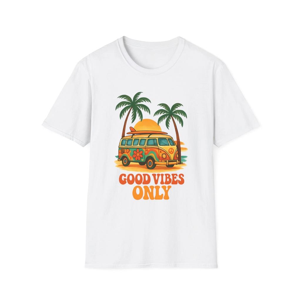 Good Vibes Only Unisex T-Shirt | Summer Vibe Tee | Beach Shirt