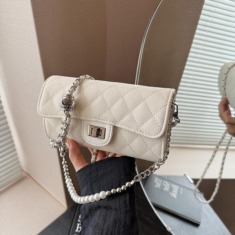 Rhombus chain small bag women's summer new versatile popular shoulder bag premium messenger bag