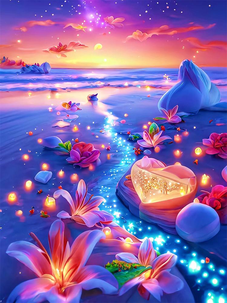 

2024 5D алмазная живопись бабочка пляж цветок серия мозаика животное сделай сам вышивка набор ручная работа украшение для дома подарок Full Round 20x30CM