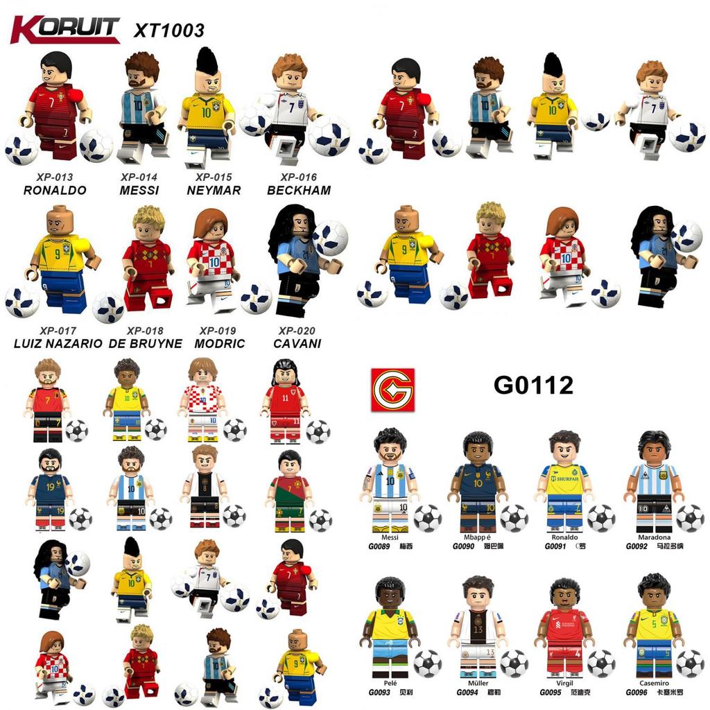 Science Xp013-020 Messi Neymar Football Team Building Blocks Toy