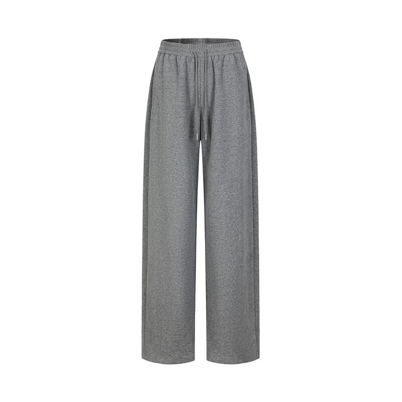 Jiusi Annakou Women's Sporty Fleece Knit Curved Leg Pants