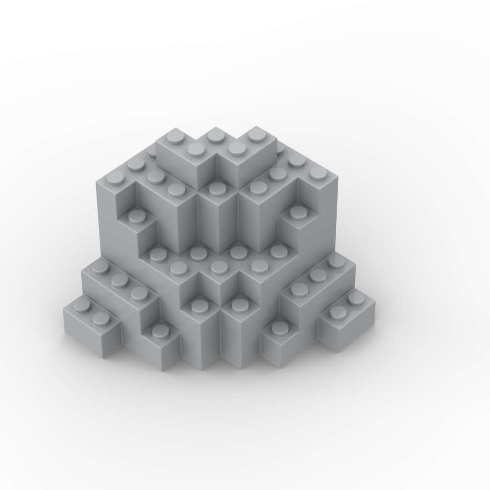

Нетоксичный Moc 1 шт. 23996 Строительные блоки «Каменная панель» 8x8x6 Средние симметричные горные кирпичики Головоломка из частиц Игрушка Подарки на день рождения для детей