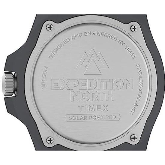 TIMEX Expedition Free-dive Ocean Black Dial Plastic Mineral Glass Solar 5 ATM Water Resistant 44MM Watch TW2V40500 Mens