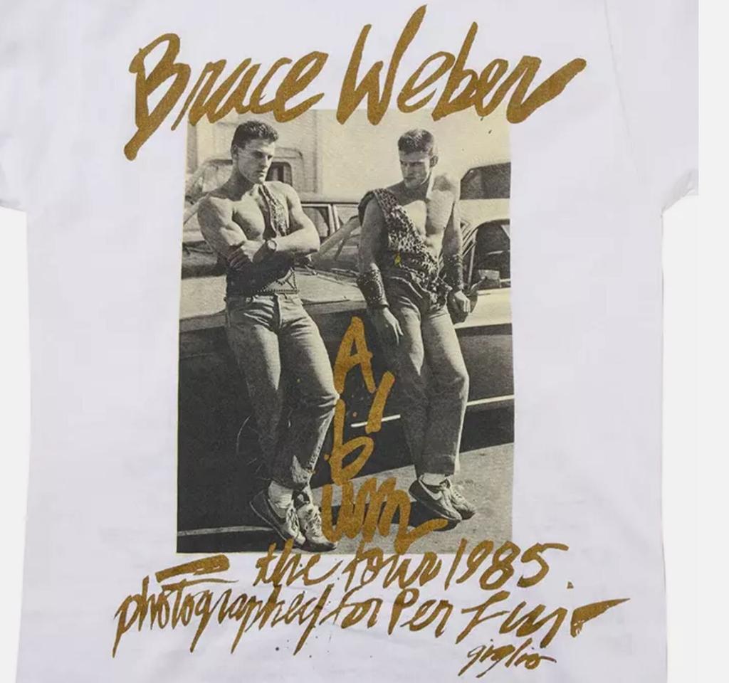 Bruce Weber White Classic T-Shirt Cotton Unisex S-5XL