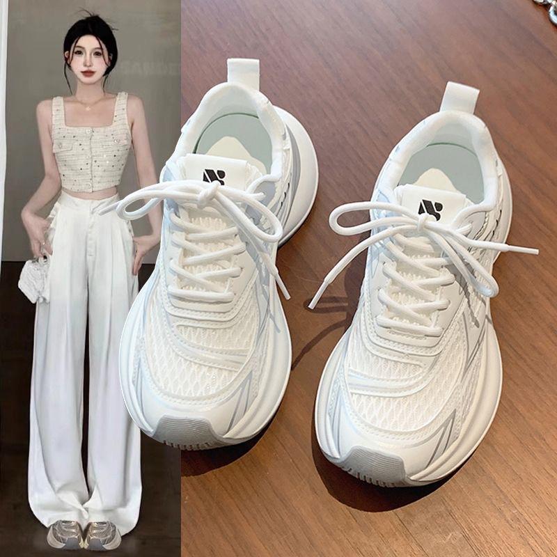 New Best-selling Women's Sports Shoes Breathable Shoes Thick-soled Lightweight Running Casual Dad Shoes
