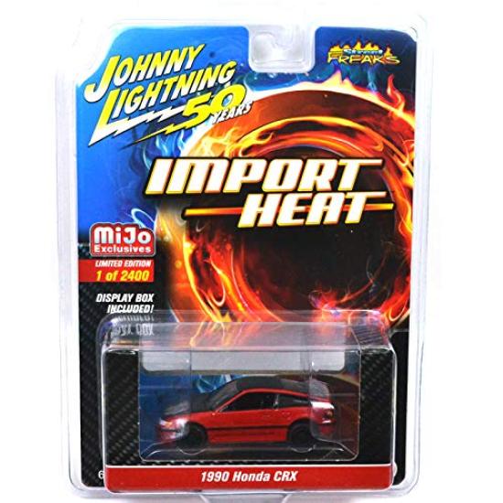 Johnny Lightning Scale Mijo Toys 1990 Honda CRX Red 164 - - (Limited Edition)