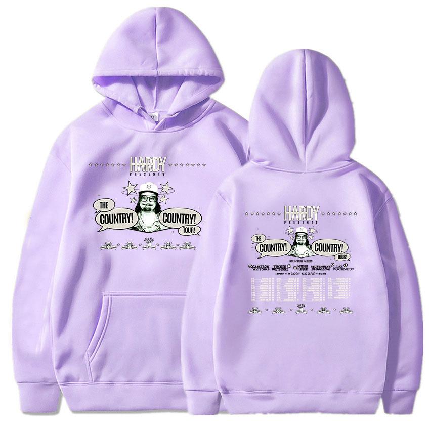 HARDY THE COUNTRY! ZEMĚ! TURNÉ! 2026 Mikiny Móda Unisex Streetwear Hip Hop Grafický Potisk Oblečení Zimní Mikina