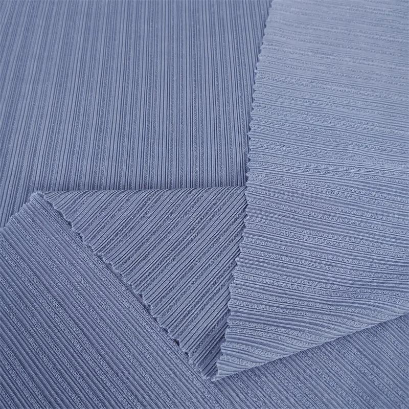 100x160cm Eis Seide Plissierter Stoff Hohe Elastizität Gestrickter Stoff für Frühling und Sommer Kleid Weitbeinige Hosen Knitterarm Streifen