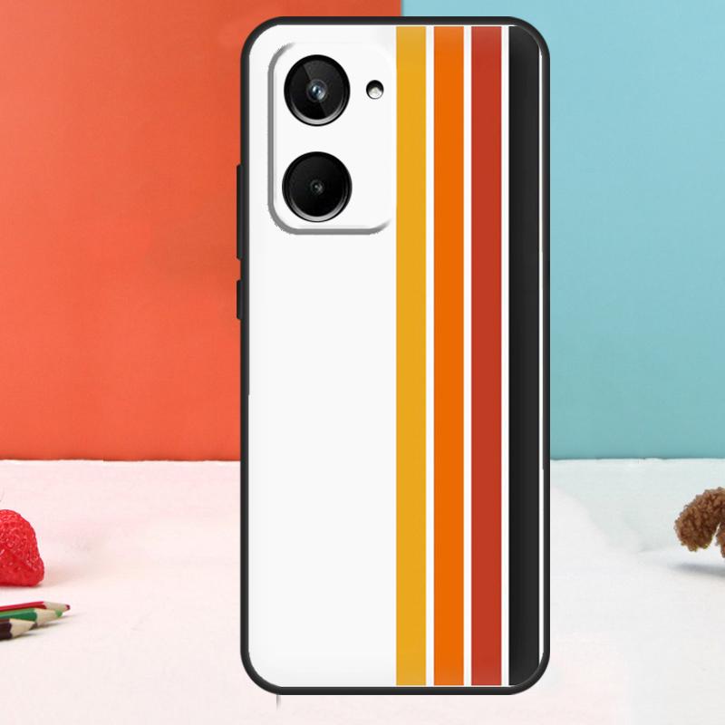 Retro Stripes Aesthetic Vintage For Realme 15 14 10 11 12 13 Pro Plus C67 C65 C63 C61 C35 C55 C53 C51 C71 C75 GT7 Pro Case