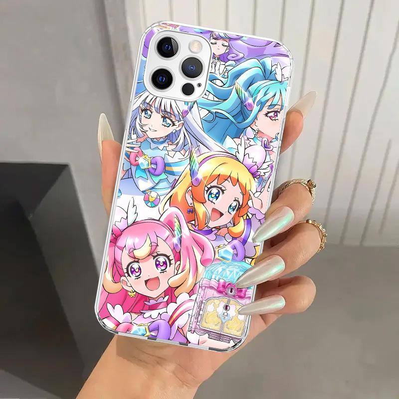 Pretty Cure Anime Phone Case for Iphone 17 Air 16 15 Plus 14 13 Mini 12 11 Pro Max 16E 7 8 SE 2020 Soft Funda Print Shell 17 Air