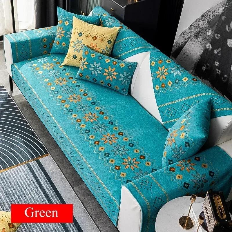 1PC Bohemia Sofa Mat Covers for Living Room Non-slip Universal Sofa Cushion Slipcovers Pet Kids Couch Protector Home Decor