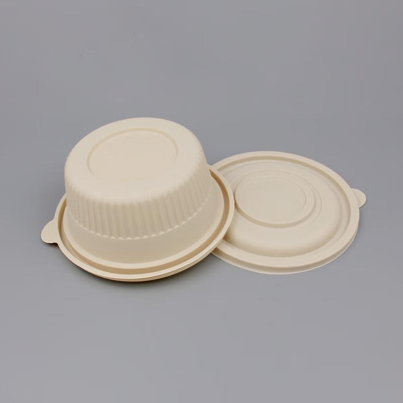 Degradable Round Disposable Food Containers with Lids