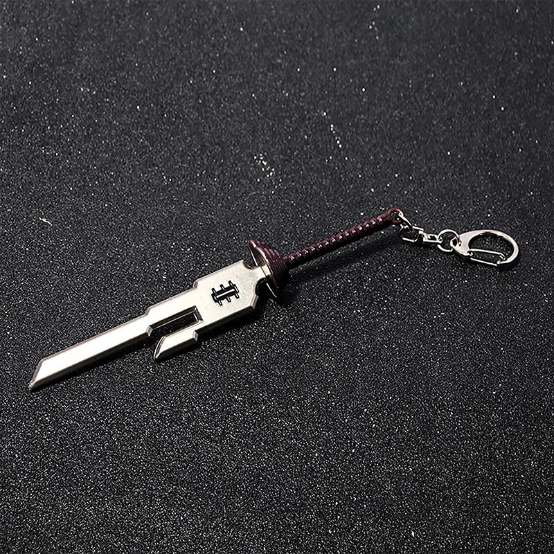 Japanese Anime Mini Alloy Weapon Model Keychains Cosplay Sword Pendant Key Ring Katana Backpack Keychain For Men Jewelry Gifts