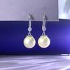 S925 Sterling Silver Non-Fading Imitation Pearl Drop Earrings - Ideal Wedding Gift
