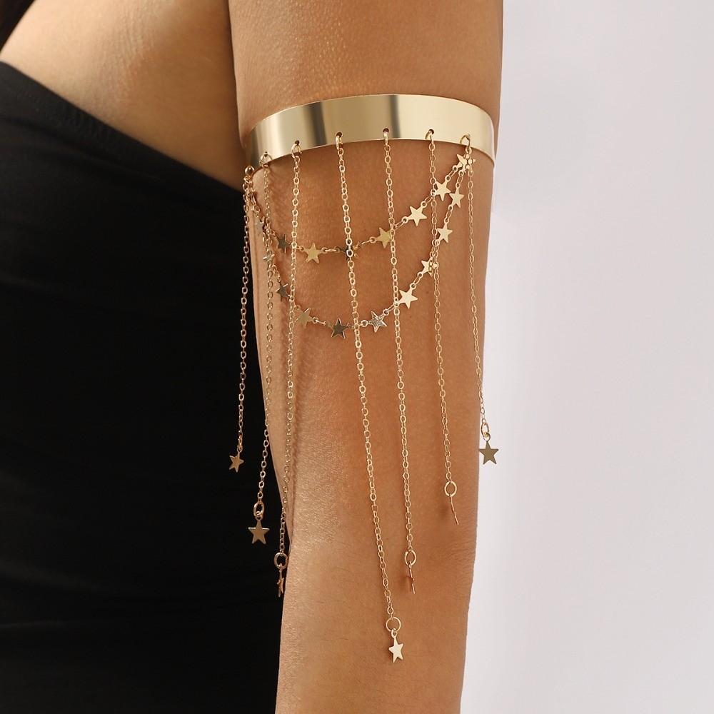 Adjustable Fringe Arm Cuff Bracelets Sweet Open Upper Arm Bracelet  Arm Accessories