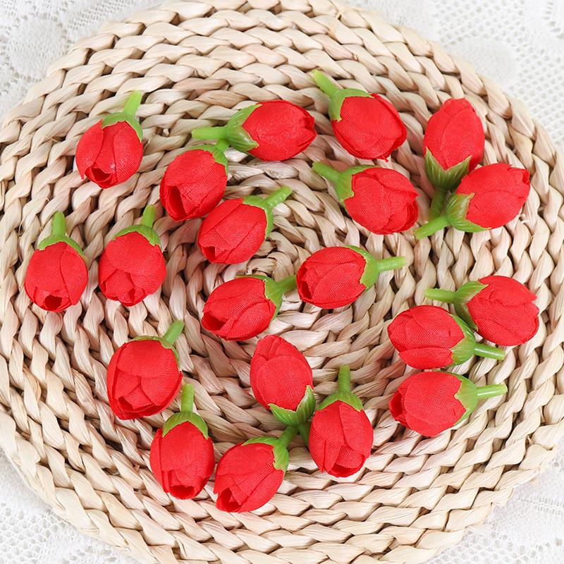 Artificial Rose Silk Buds For Diy Wedding Bouquets Home Decor Craft Supplies