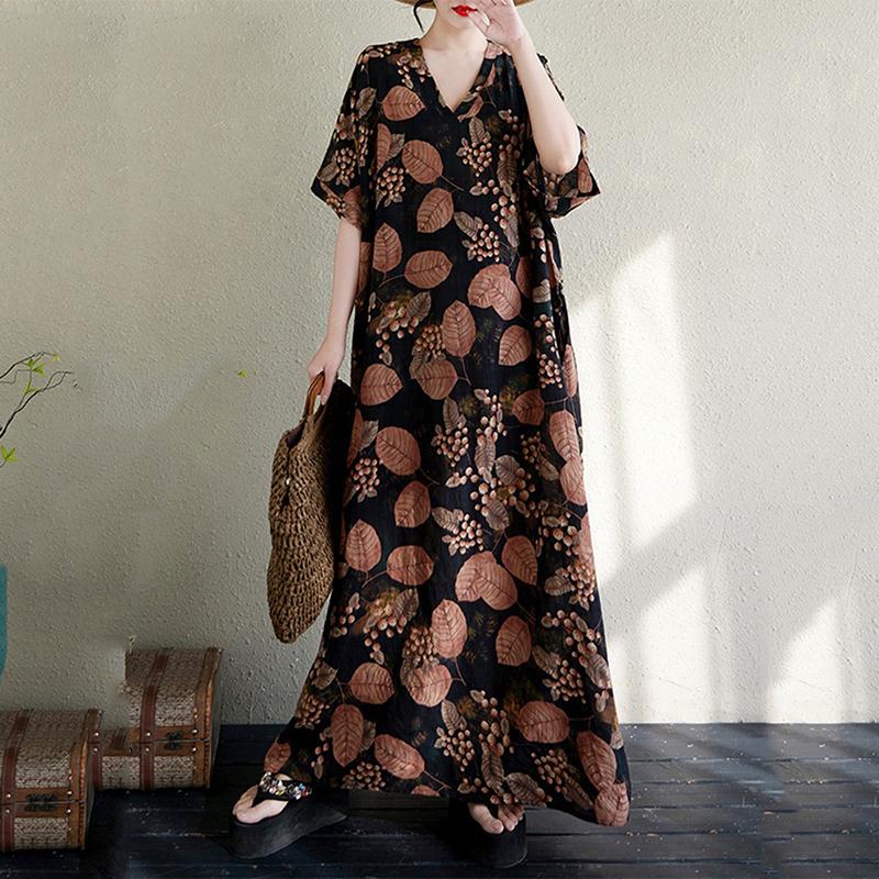 Xitao Rochie Imprimată cu Mânecă Scurtă ZMY1124