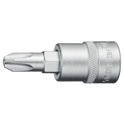 TONE Driver Bit Socket Drive 3H-P4 9.5mm (3/8") (+)No.4