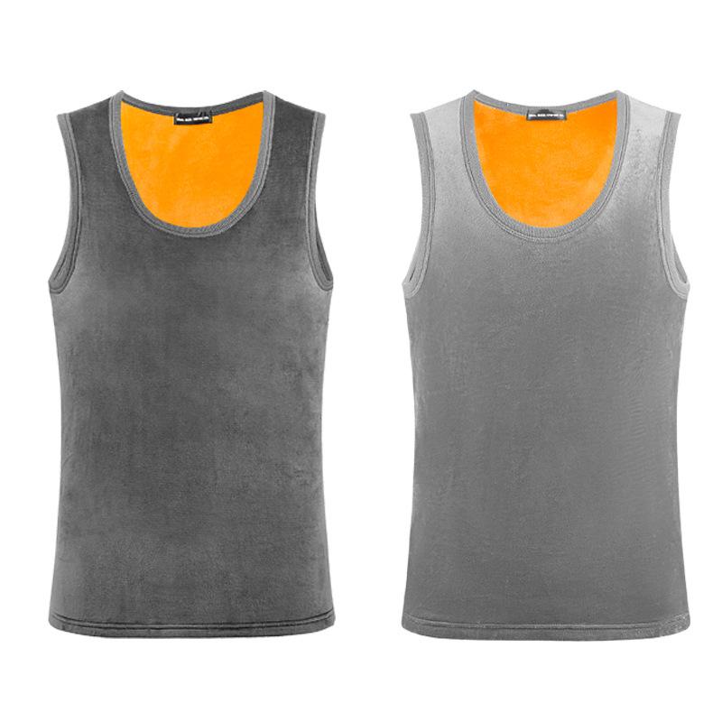 Men's Winter Fleece-Lined Vest & Base Layer Set