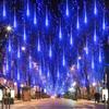 Waterproof LED Meteor Shower String Lights – Flashing, Colorful Christmas Decoration for Trees and Streets