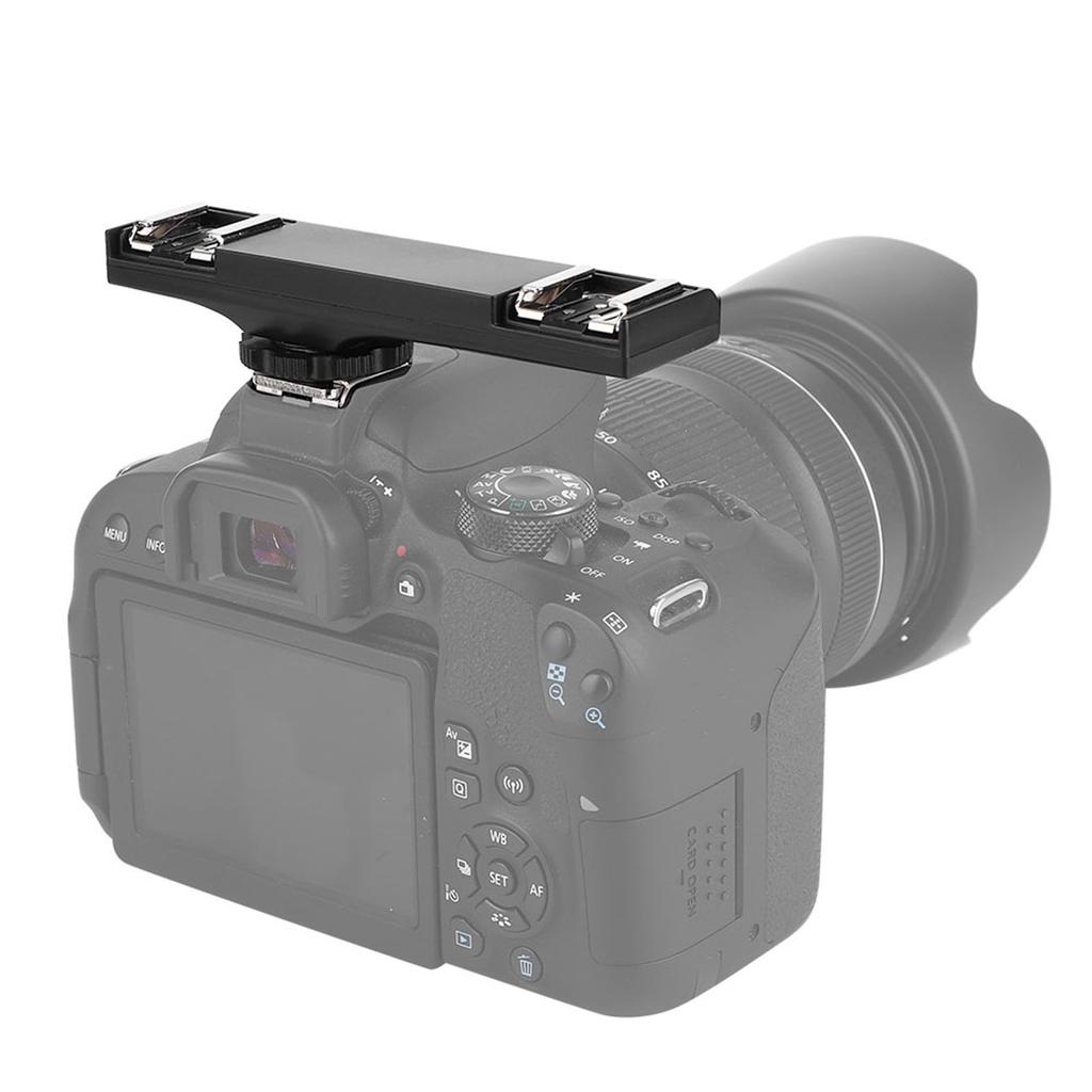 Quality Dual Hot Shoe Splitter for SLR Camera Camcorder SLR Camera Hot Shoe Splitter SLR Dual Hot Shoe Splitter