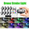 Universal Wireless Remote-Control LED Navigation Light for Airplanes, Cars, Motorcycles, and Drones