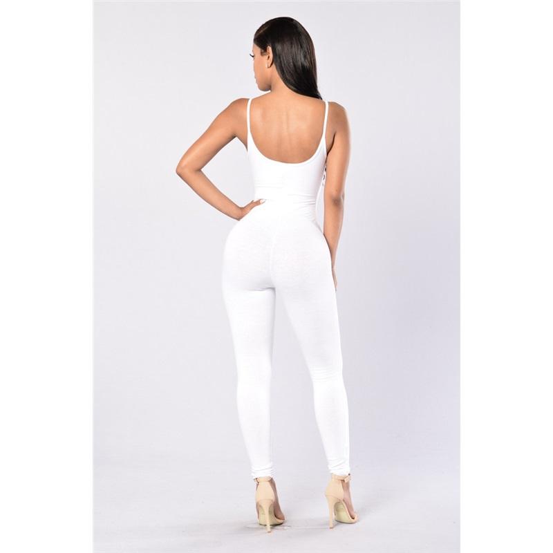 Sexy overal bez zad pro ženy, slim fit, dlouhý overal bez rukávů, evropský a americký styl, elegantní přiléhavý outfit na večírky
