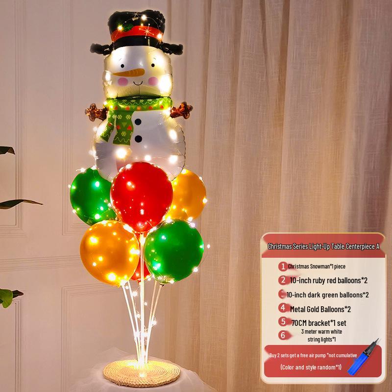 Christmas Luminous Balloon Decorations for Trees, Tables, and Window Displays