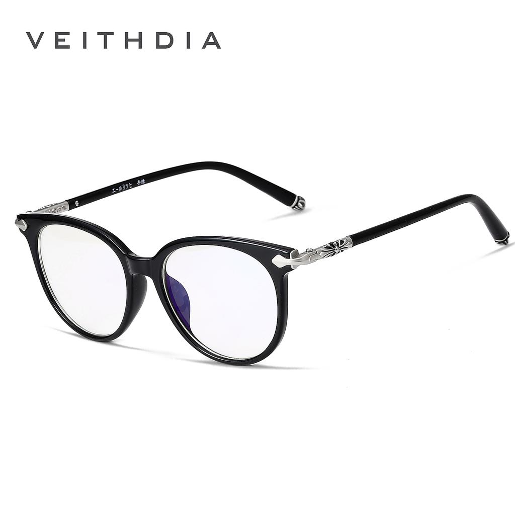 Veithdia Unisex Fashion  Eyeglasses Frame Vintage Clear Lens Glasses Optical Spectacle Frame V8003