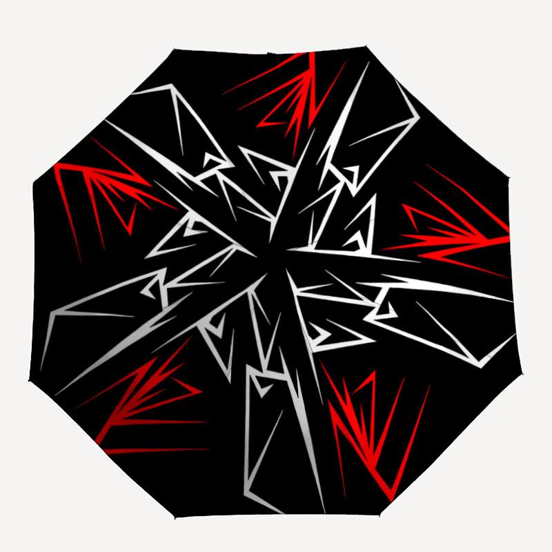 

1pc Abstract Pattern Folding Umbrella, Durable, Suitable for Outdoor Activities or Rain, Suitable for Commuting yy251027138