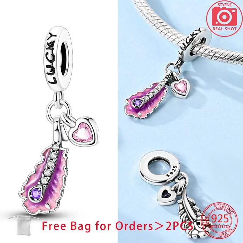 Orginal Copper Heart Wings Charm For Bracelet Bead Jewelry Charm For Woman Making Fine Jewelry Gift Diy Accesory