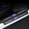 Carbon Fiber Car Sill Bar Non-Slip Anti-Scratch Auto Accessories For Ford Ranger Focus Kuga Mustang Mondeo Fusion Esco MK3 MK4