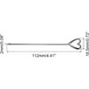 Uxcell Stainless Steel Cocktail Picks, 5Pcs 4.41" Metal Cocktail Toothpicks Martini Picks Reble Heart Shape Cocktail Skewers for Drinks Appetizer