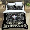 Mustang Car Logo 3D NEW Duvet Cover Pillowcase Bedding Set Adult Boy Girl Bedroom Decoration Children Single Double Large