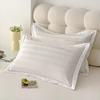 60s Long staple cotton pillow cover satin jacquard pillow case for home hotel Embroidered silky pillowcase for sleeping pillows