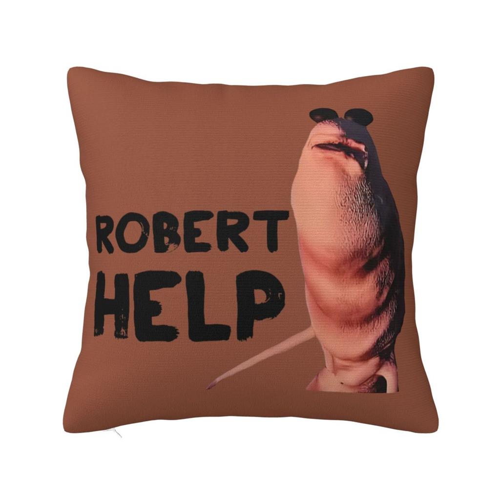 Marcus The Worm Robert Help 5861933095.6072 Square Pillow Cases Cushion Cover Custom Zippered Decorative Pillowcase For Home 18"