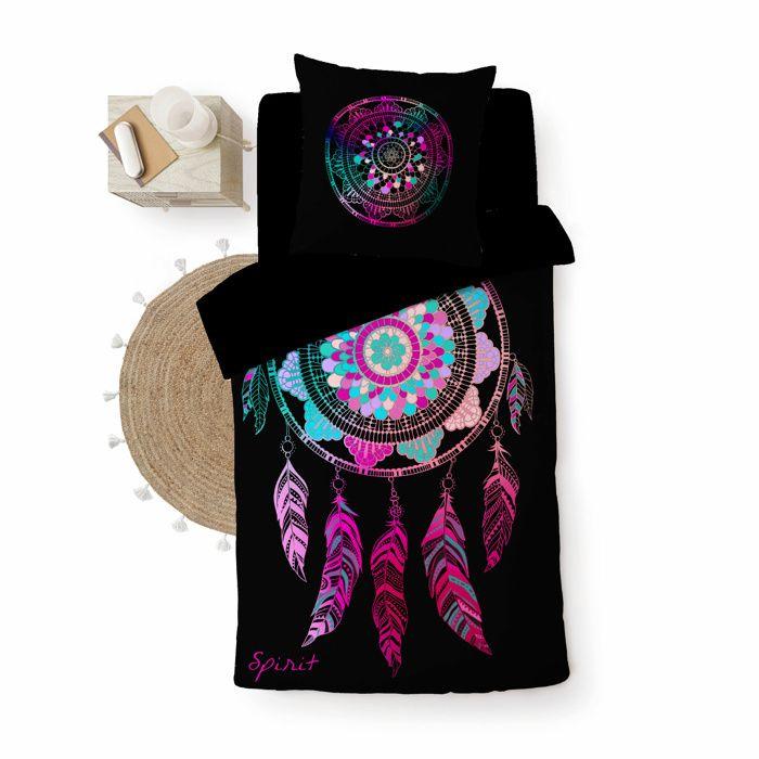 Housse de couette enfant 140 x 200 cm + 1 taie – Coton 42 fils – Porte Bonheur