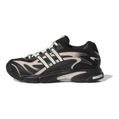 Temper Run 2.0 Mesh Synthetic Leather Classic Cushioning Durable Low-Top Lifestyle Sneakers Unisex Sneakers Black White JH7143
