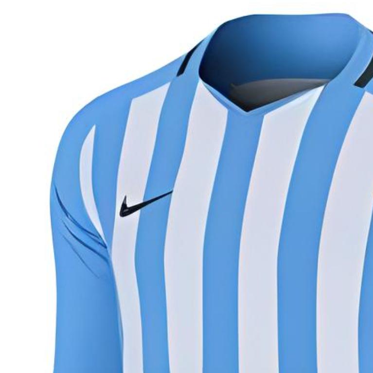 Nike T Shirts Men's Blue Crew Neck Moderate Straight Fit AO2455-412