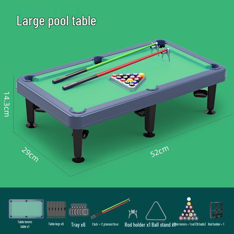 Billiard Table with Automatic Ball Return - Large Indoor Model for Parent-Child Interaction and Children's Simulation Play