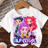 Fashion Casual Kids T-shirt KPop Demon Hunters Cool Girls Tee Top Funny Gift for Fans Tshirt -KPop Demon Hunters Clothes