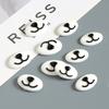 10/20 Pieces Cartoon Elliptical Nose and Mouth Accessories for DIY Dolls, Hole-Top Shoes Buckles, Refrigerator Clings, Stickers