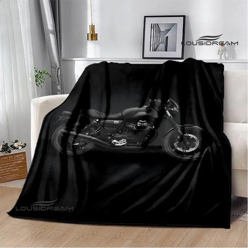 3D Guzzi Motorcycle Logo Printed Blankets Fashion Warm Blanket Soft And Comfortable Blanket Home Travel Blanket Birthday Gift