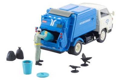 TOMYTEC Tomica Limited Vintage Neo LV-N343a Camion per la Pulizia Mitsubishi Fuso Canter (Bianco blu) Prodotto finito 333746