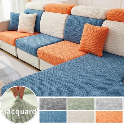 Verstellbare Sofabezüge, Jacquard-Sofa-Sitzkissenbezug, Stretch-Couchbezug, L-förmiger Sofabezug für Wohnzimmer, Heimdekoration
