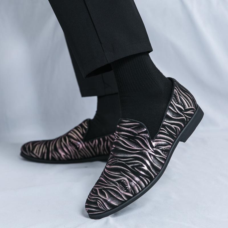 Große Größe Mütze Schuhe Slipper Faulschuhe flache bequeme britische Freizeitschuhe Anzug Gentleman Kleiderschuhe Lederschuhe