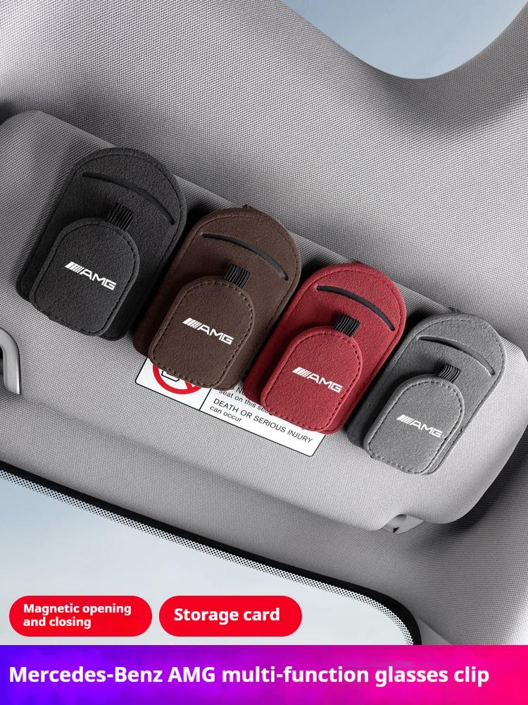2026 Hot Car Visor Glasses Storage Clip Sunglasses Holder Glasses Holder For Mercedes-Benz AMG A C E V Class Sprinter GLC ML SLK