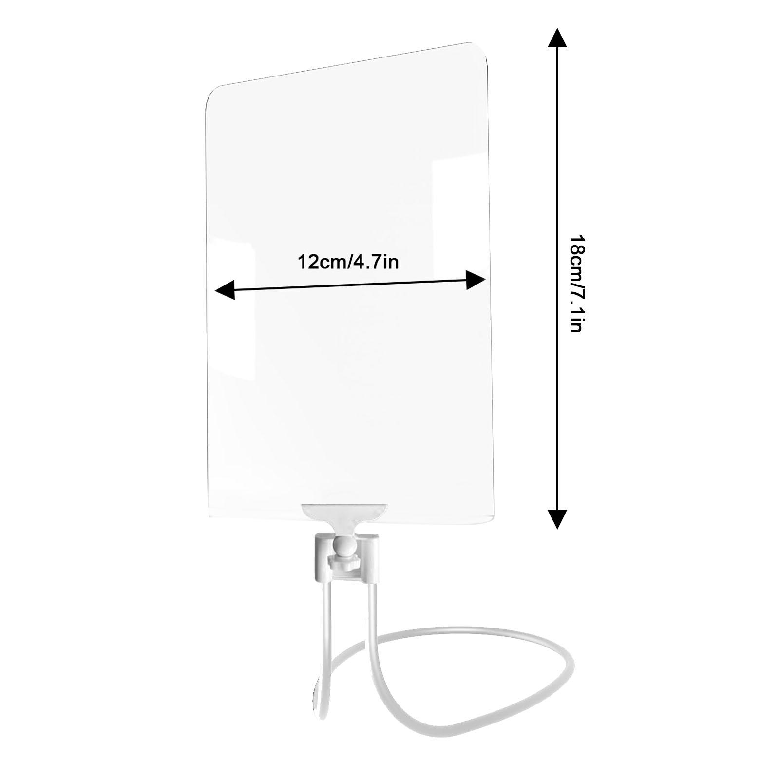

Hands-Free 3x Large Magnifier Page Full Page Glass Reading Aid Lens Magnifyings Fresnel Glass Lens Book Page Magnification білий