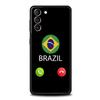 Brazil Brazilian Flag Football Phone Case For Samsung Galaxy S23 S22 S21 S20 FE Ultra 5G S10 S10E S9 S8 Plus 10 20 Soft Cover